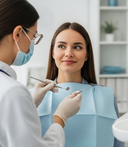 Women getting tooth pain treatment - Emergency dentist Cobham